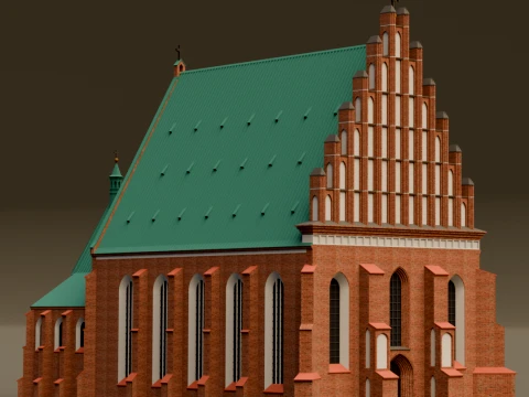 St Johns Archcathedral in Warsaw 3D Print Model