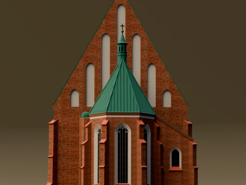 St Johns Archcathedral in Warsaw 3D Print Model