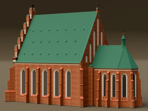 St Johns Archcathedral in Warsaw 3D Print Model