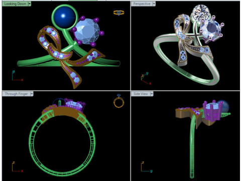 Women ring Modelo de impresión 3D