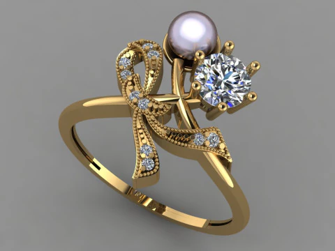 Women ring 3D Print Model