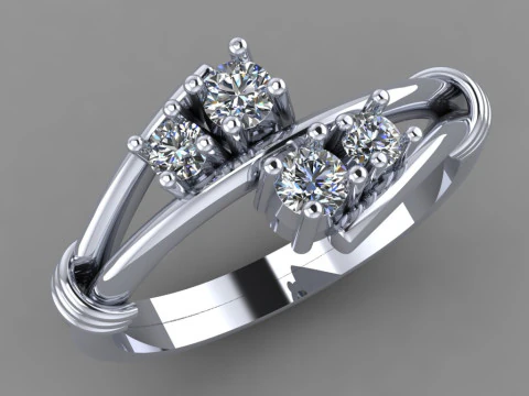 Anel feminino Modelo de Impressão 3D
