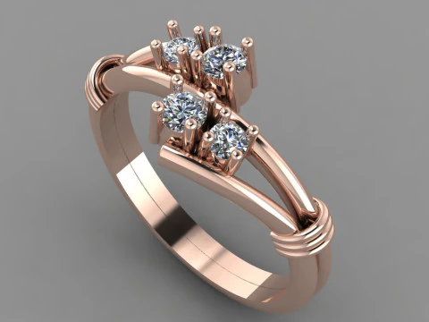 Anel feminino Modelo de Impressão 3D