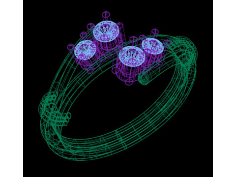 Women ring 3D Принт Модель