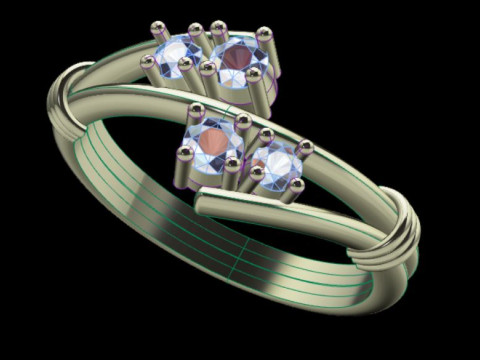 Women ring 3D Принт Модель