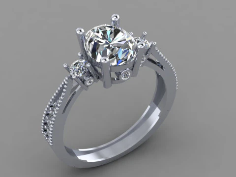 Anello da donna Modello di stampa 3D