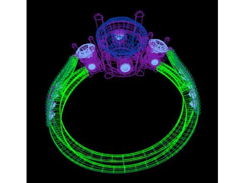 Anello da donna Modello di stampa 3D