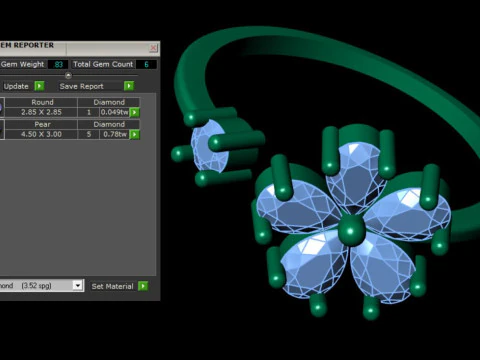 Anello da donna Modello di stampa 3D