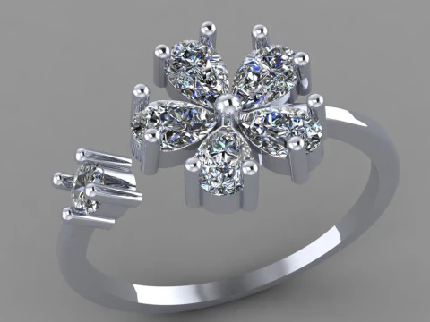 Anello da donna Modello di stampa 3D