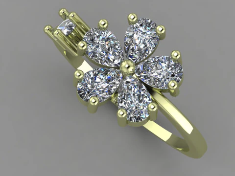 Anello da donna Modello di stampa 3D