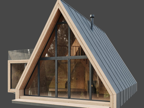 A-frame house 3D 模型