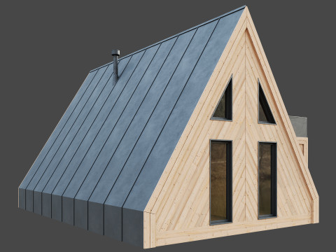 A-frame house 3D 模型