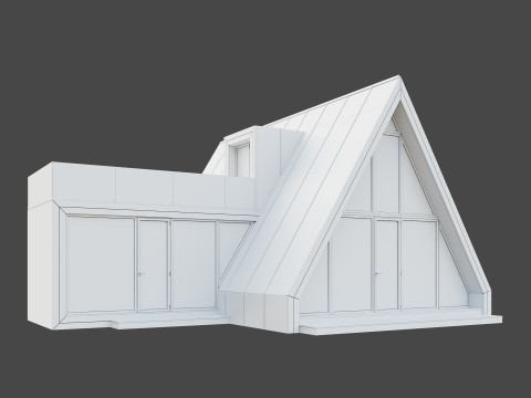 A-frame house 3D 模型
