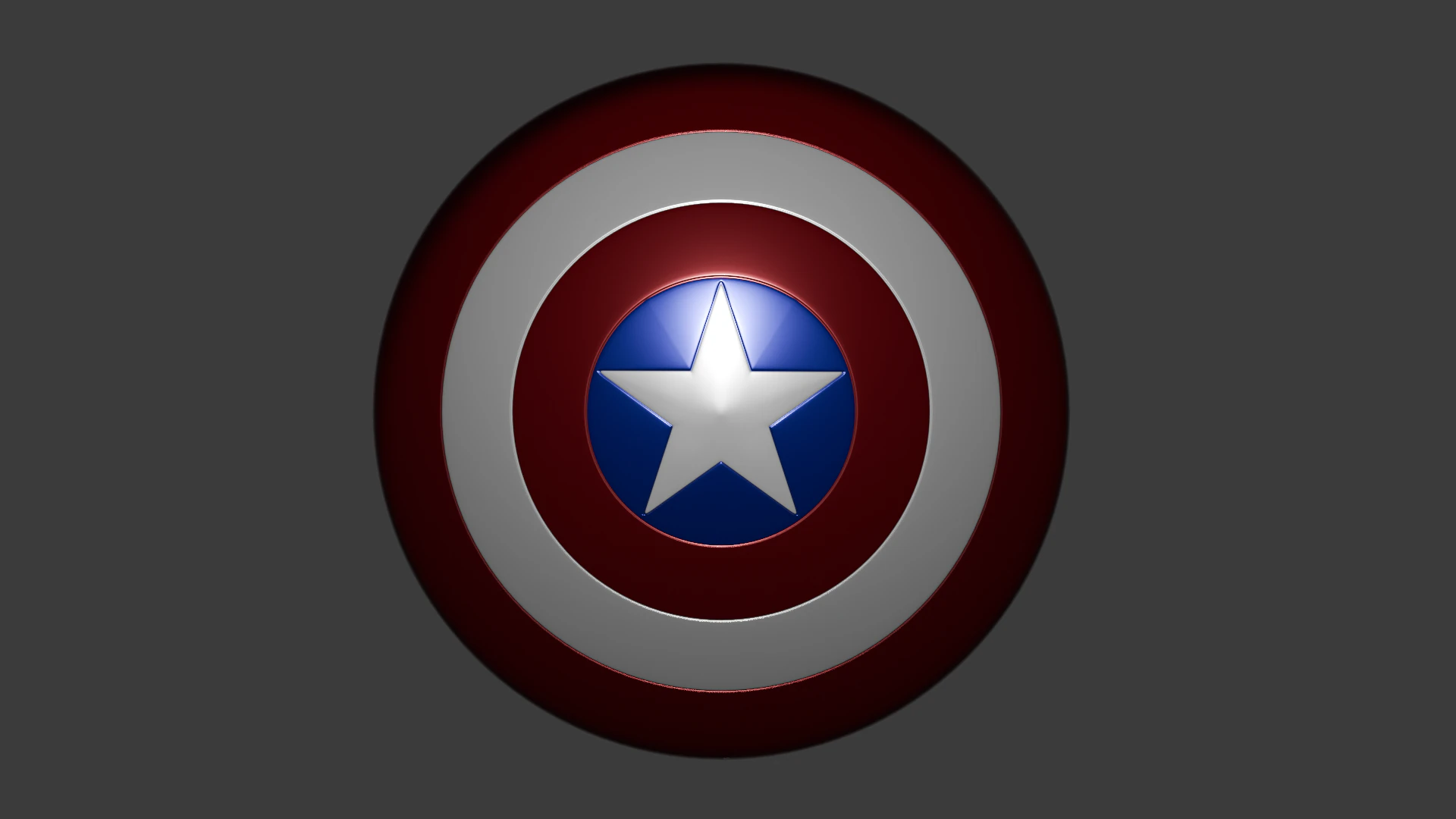 Escudo capitan america 3D Model .c4d .max .obj .3ds .fbx .stl .blend
