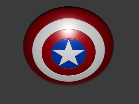 Escudo capitan america 3D Model