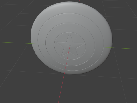 Escudo capitan america Modelo 3D