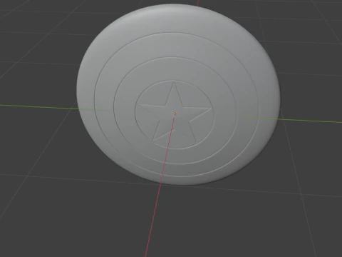 Escudo capitan america 3D Model