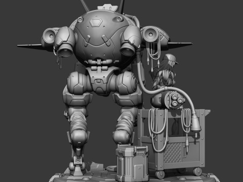 Dva - Overwatch Anime Figures Ready to Print Modello di stampa 3D