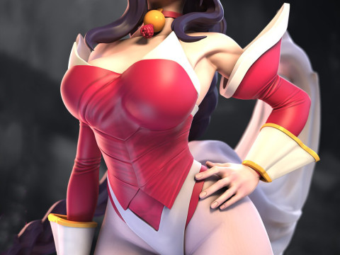 Ahri Bunny Anime Figures Ready to Print 3Dプリントモデル