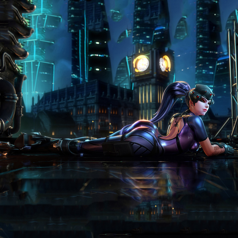 Overwatch Widowmaker Figures Ready to Print 3D प्रिंट मॉडल .c4d .max .obj .3ds .fbx .stl .blend 