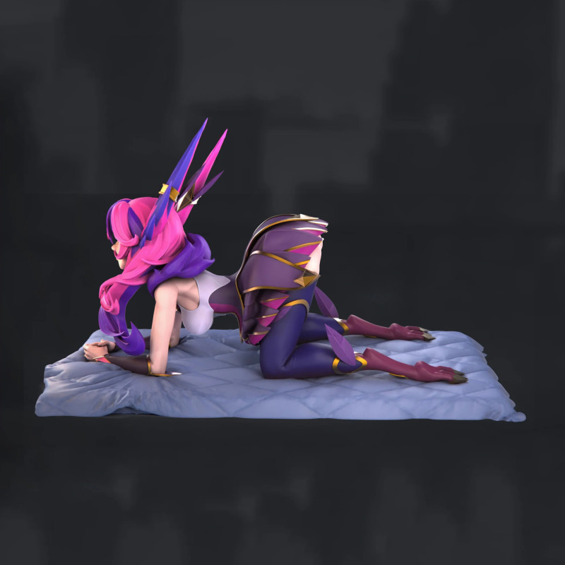 Xayah Star Guardian Standard Figures STL Ready to Print Modello di stampa 3D .c4d .max .obj .3ds .fbx .stl .blend 