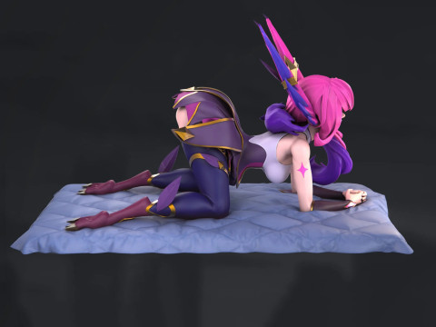 Xayah Star Guardian Standard Figures STL Ready to Print Modello di stampa 3D