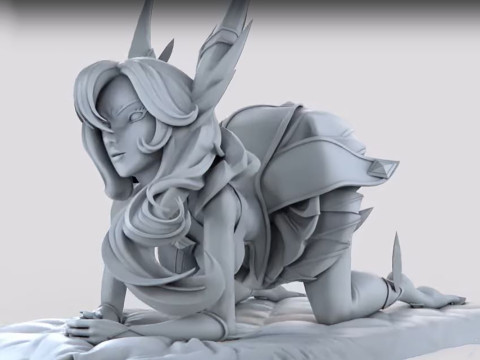 Xayah Star Guardian Standard Figures STL Ready to Print Modello di stampa 3D