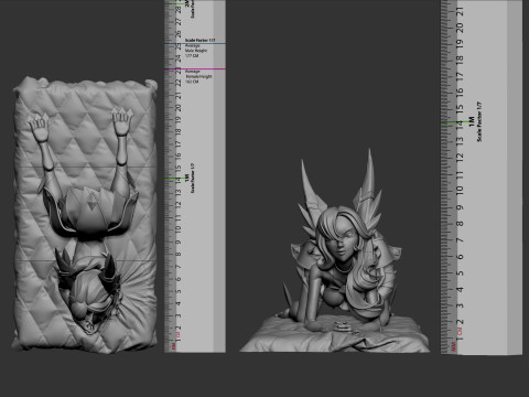 Xayah Star Guardian Standard Figures STL Ready to Print Modello di stampa 3D