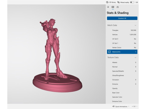 Widowmaker Overwatch Figures STL Ready to Print 3D 프린트 모델