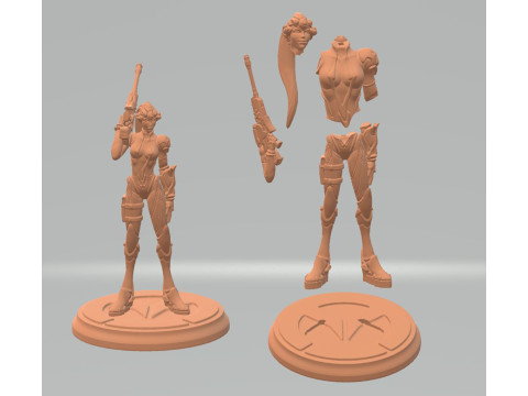 Widowmaker Overwatch Figures STL Ready to Print 3D 프린트 모델