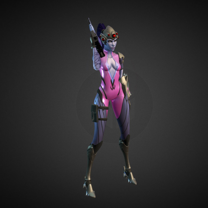 Widowmaker Overwatch Figures STL Ready to Print 3D 프린트 모델 .c4d .max .obj .3ds .fbx .stl .blend 
