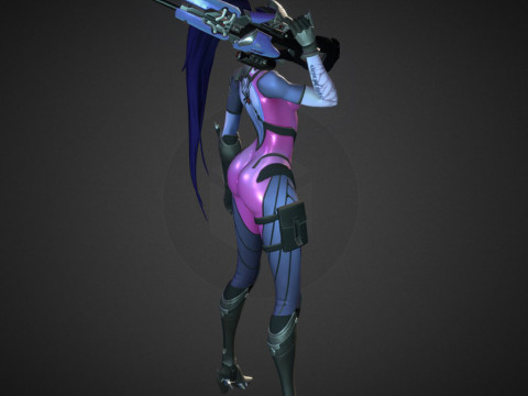 Widowmaker Overwatch Figures STL Ready to Print 3D 프린트 모델