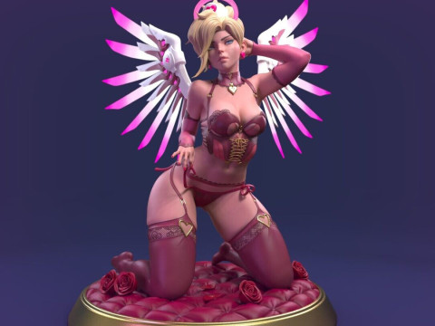 Angel Mechanic Nurse Figures STL Ready to Print 3D Print Model
