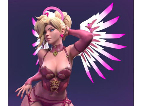 Angel Mechanic Nurse Figures STL Ready to Print 3D-Druckmodell