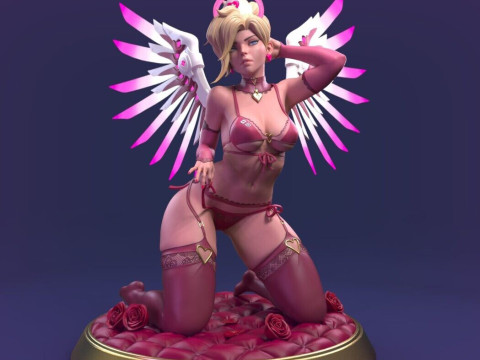 Angel Mechanic Nurse Figures STL Ready to Print 3D-Druckmodell