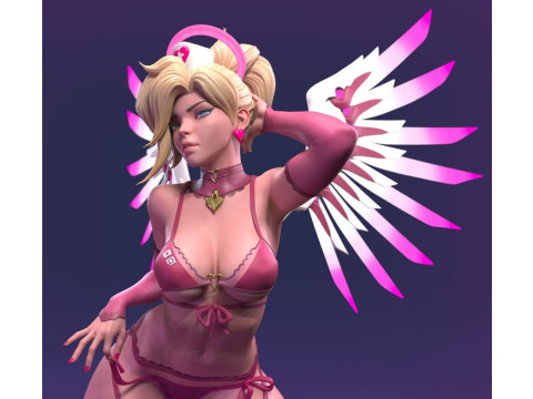 Angel Mechanic Nurse Figures STL Ready to Print 3D-Druckmodell