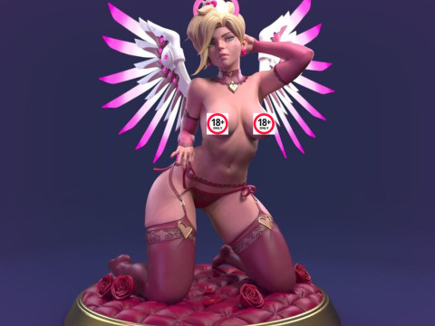 Angel Mechanic Nurse Figures STL Ready to Print 3D-Druckmodell