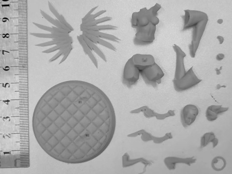 Angel Mechanic Nurse Figures STL Ready to Print 3D-Druckmodell