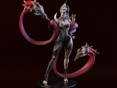 Evelynn from League of Legends Figures STL Ready to Print 3D 打印模型