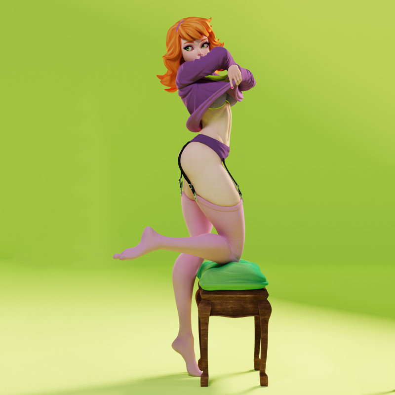 Daphne Blake Figures STL Ready to Print Modelo de impresión 3D .c4d .max .obj .3ds .fbx .stl .blend 