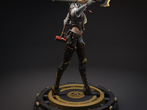 Overwatch Ashe Figures Lots of Options STL Ready to Print 3D 打印模型