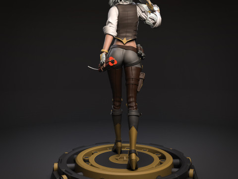 Overwatch Ashe Figures Lots of Options STL Ready to Print 3D 打印模型