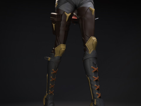 Overwatch Ashe Figures Lots of Options STL Ready to Print 3D 打印模型