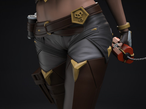 Overwatch Ashe Figures Lots of Options STL Ready to Print 3D 打印模型