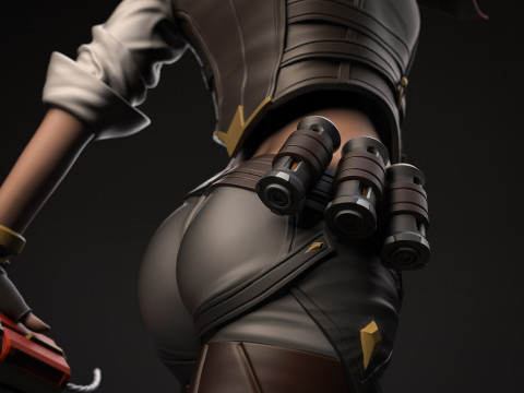 Overwatch Ashe Figures Lots of Options STL Ready to Print 3D 打印模型