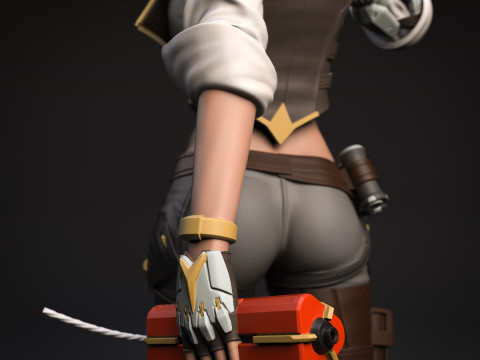 Overwatch Ashe Figures Lots of Options STL Ready to Print 3D 打印模型