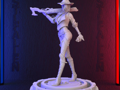Overwatch Ashe Figures Lots of Options STL Ready to Print 3D 打印模型