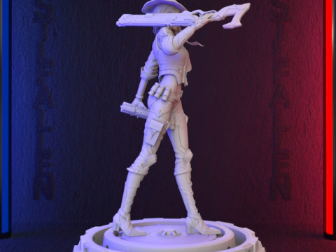 Overwatch Ashe Figures Lots of Options STL Ready to Print 3D 打印模型