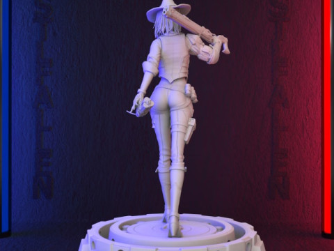 Overwatch Ashe Figures Lots of Options STL Ready to Print 3D 打印模型