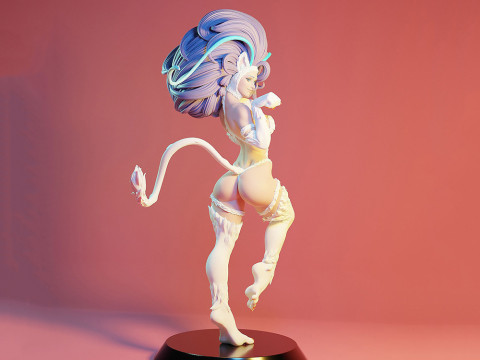 Felicia Cat Woman Figures STL Ready to Print Modelo de impresión 3D